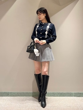 「アイテム（キーケース/キーアクセサリー）」を使った、SNIDELさん（レディース・165cm）の秋コーディネート