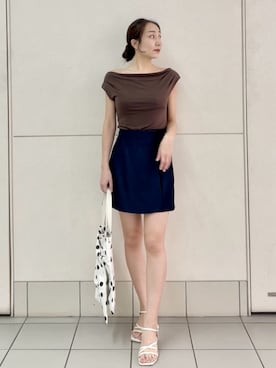 「SNIDEL（スナイデル）のアイテム（トップス）」を使った、SNIDELさん（レディース・165cm）の夏コーディネート