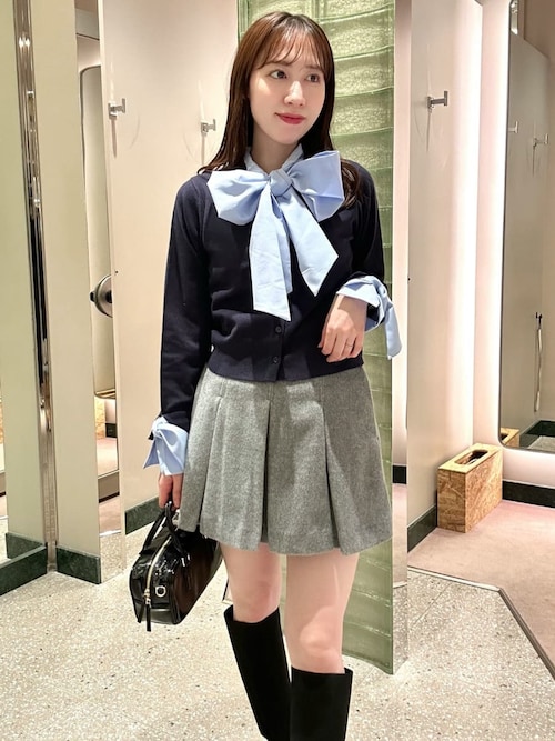 ボウタイドッキングニットプルオーバー（ニット/セーター）｜SNIDEL