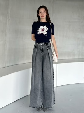 「SNIDEL（スナイデル）のアイテム」を使った、SNIDELさん（レディース・159cm）の夏コーディネート