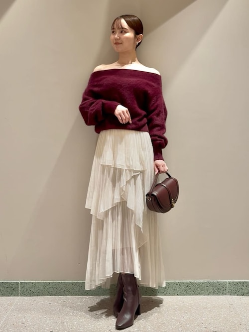 Snidel フォックスアルパカオフショルプルオーバー フォックスアルパカオフショルプルオーバー（ニット/セーター