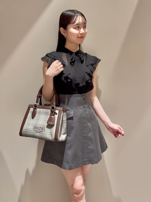 SNIDEL フリルボウタイブラウス SNIDEL｜フリルボウタイブラウス | Rakuten Fashion(楽天