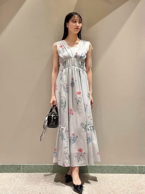 セール】【00サイズあり】フラワードロストディティールワンピース