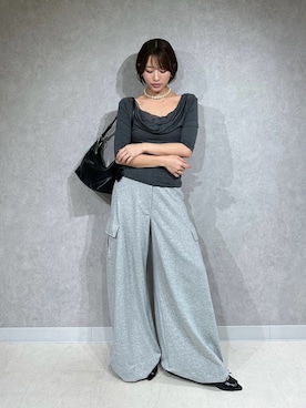 「SNIDEL（スナイデル）のアイテム（トップス）」を使った、SNIDELさん（レディース・153cm）の夏コーディネート
