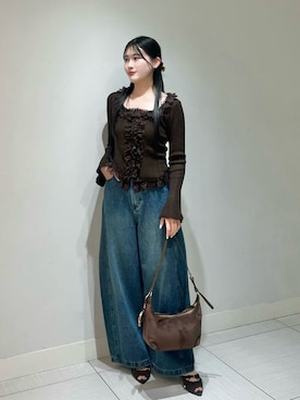 「SNIDEL（スナイデル）のアイテム（トップス）」を使った、SNIDELさん（レディース・158cm）の夏コーディネート