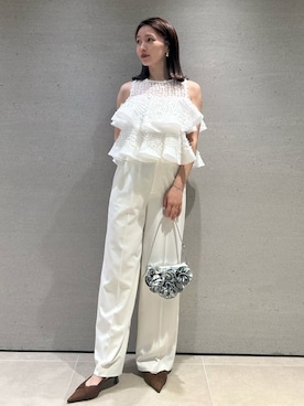 「SNIDEL（スナイデル）のアイテム（パンツ）」を使った、SNIDELさん（レディース・159cm）の春コーディネート