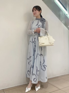 「SNIDEL（スナイデル）のアイテム（ワンピース/ドレス）」を使った、SNIDELさん（レディース・158cm）の冬コーディネート