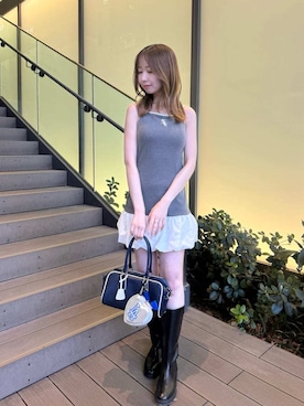 「SNIDEL（スナイデル）のアイテム（バッグ）」を使った、SNIDELさん（レディース・160cm）の春コーディネート