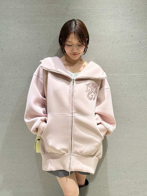 snidel ボリュームパーカーワンピース ピンク SNIDEL｜ボリュームパーカーワンピース | Rakuten Fashion(楽天