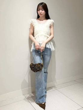 「SNIDEL（スナイデル）のアイテム（バッグ）」を使った、SNIDELさん（レディース・155cm）の春コーディネート