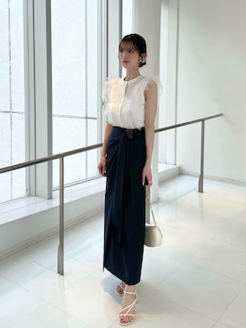 「SNIDEL（スナイデル）のアイテム（トップス）」を使った、SNIDELさん（レディース・160cm）の春コーディネート