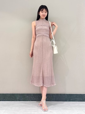 「アイテム（イヤリング）」を使った、SNIDELさん（レディース・174cm）の夏コーディネート