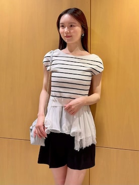 「SNIDEL（スナイデル）のアイテム（シューズ）」を使った、SNIDELさん（レディース・160cm）の夏コーディネート