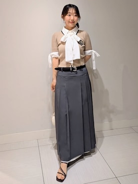 「SNIDEL（スナイデル）のアイテム（バッグ）」を使った、SNIDELさん（レディース・151cm）の夏コーディネート