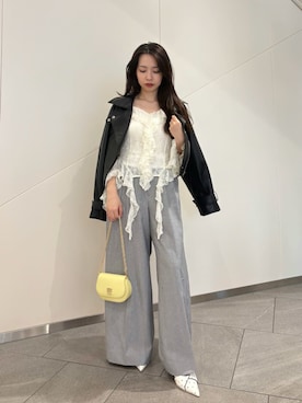 「SNIDEL（スナイデル）のアイテム（パンツ）」を使った、SNIDELさん（レディース・152cm）の冬コーディネート