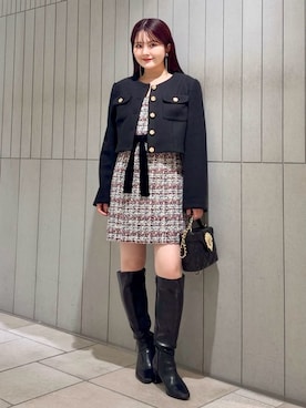 「SNIDEL（スナイデル）のアイテム（シューズ）」を使った、SNIDELさん（レディース・153cm）の秋コーディネート