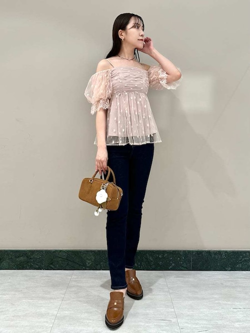 ピンクベージュの通販 ファッション スナイデル バリエオフショル