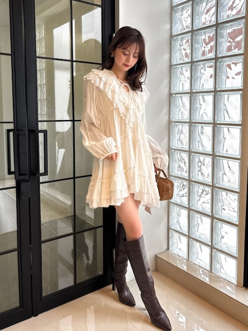 フィットロングブーツ（ブーツ）｜SNIDEL（スナイデル）のファッション