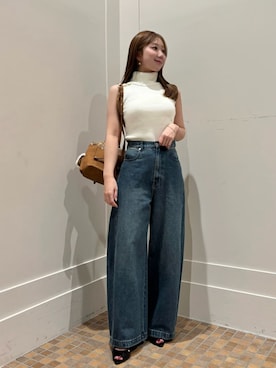 「SNIDEL（スナイデル）のアイテム（トップス）」を使った、SNIDELさん（レディース・156cm）の夏コーディネート