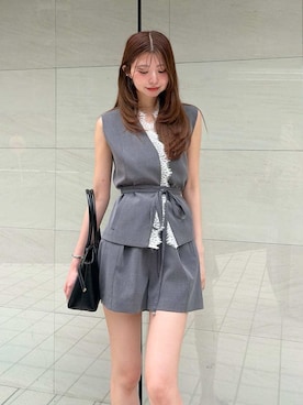 「SNIDEL（スナイデル）のアイテム（ジャケット/アウター）」を使った、SNIDELさん（レディース・167cm）の夏コーディネート