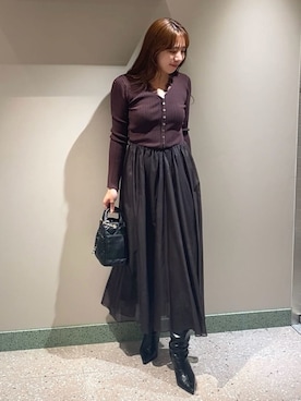 「SNIDEL（スナイデル）のアイテム（シューズ）」を使った、SNIDELさん（レディース・166cm）の秋コーディネート