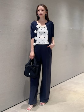 「SNIDEL（スナイデル）のアイテム（パンツ）」を使った、SNIDELさん（レディース・159cm）の冬コーディネート