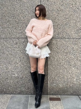 「SNIDEL（スナイデル）のアイテム（トップス）」を使った、SNIDELさん（レディース・165cm）の冬コーディネート