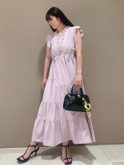 SNIDEL デザインティアードワンピース SNIDEL ワンピース デザインティアードワンピース : ZOZOTOWN