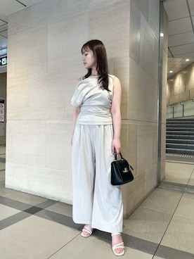 SNIDELさん（レディース・158cm）の夏コーディネート