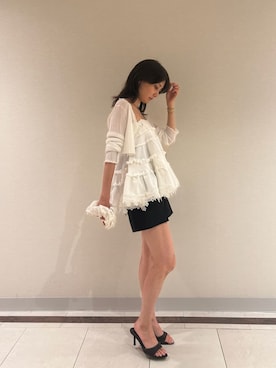 「SNIDEL（スナイデル）のアイテム（トップス）」を使った、SNIDELさん（レディース・161cm）の夏コーディネート