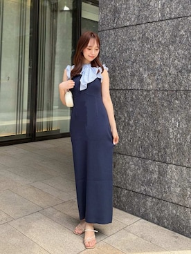 「SNIDEL（スナイデル）のアイテム（ワンピース/ドレス）」を使った、SNIDELさん（レディース・154cm）の夏コーディネート