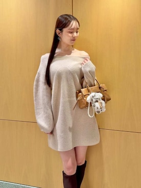 「アイテム（キーケース/キーアクセサリー）」を使った、SNIDELさん（レディース・160cm）の秋コーディネート