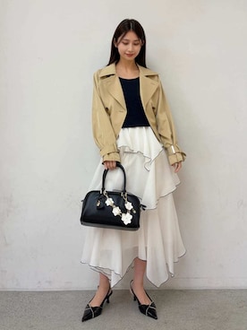 「SNIDEL（スナイデル）のアイテム（ワンピース/ドレス）」を使った、SNIDELさん（レディース・160cm）の冬コーディネート