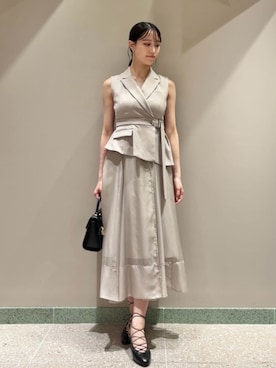 「アイテム（イヤリング、その他）」を使った、SNIDELさん（レディース・163cm）の夏コーディネート