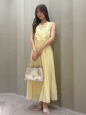 「SNIDEL（スナイデル）のアイテム（バッグ）」を使った、SNIDELさん（レディース・160cm）の夏コーディネート