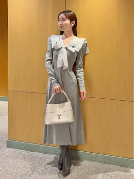 「SNIDEL（スナイデル）のアイテム（シューズ）」を使った、SNIDELさん（レディース・160cm）の冬コーディネート