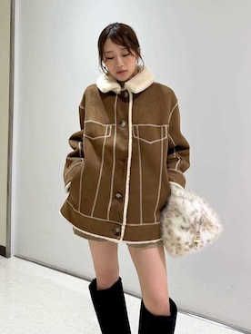 「SNIDEL（スナイデル）のアイテム（バッグ）」を使った、SNIDELさん（レディース・153cm）の秋コーディネート