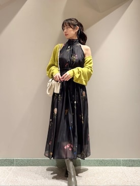 「肌見せ」｜SNIDELさん（レディース・165cm）の秋コーディネート