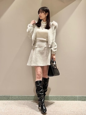 「SNIDEL（スナイデル）のアイテム（トップス）」を使った、SNIDELさん（レディース・165cm）の冬コーディネート