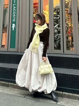 「肌見せ」｜SNIDELさん（レディース・153cm）の秋コーディネート