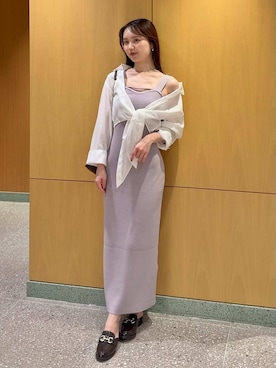 「SNIDEL（スナイデル）のアイテム（ワンピース/ドレス）」を使った、SNIDELさん（レディース・160cm）の夏コーディネート