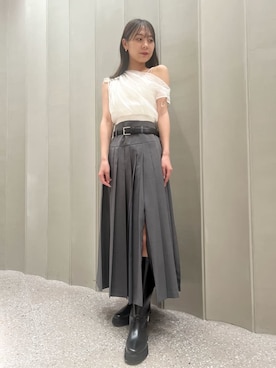 「シアー素材」｜SNIDELさん（レディース・160cm）の夏コーディネート