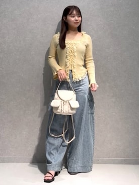 「SNIDEL（スナイデル）のアイテム（トップス）」を使った、SNIDELさん（レディース・156cm）の夏コーディネート