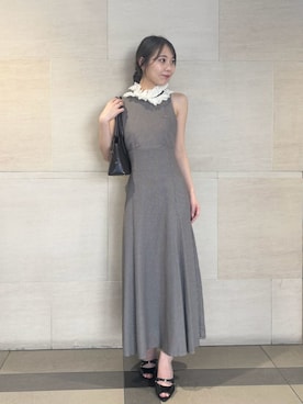「SNIDEL（スナイデル）のアイテム（ワンピース/ドレス）」を使った、SNIDELさん（レディース・160cm）の夏コーディネート