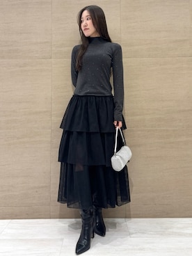 SNIDELさん（レディース・166cm）の冬コーディネート