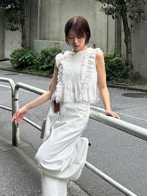 スナイデル SNIDEL バックサテンシャツ （NVY） -ファッション通販 