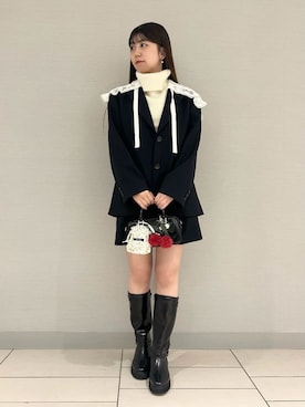 「アイテム（チャーム）」を使った、SNIDELさん（レディース・165cm）の秋コーディネート