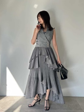 「アイテム（その他アウター）」を使った、SNIDELさん（レディース・161cm）の春コーディネート