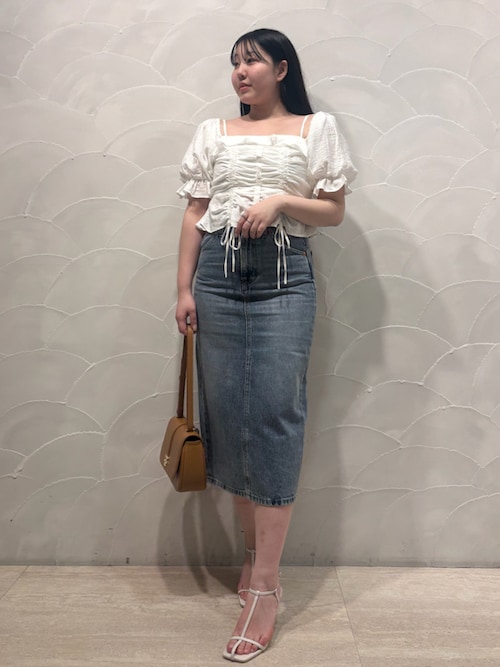 セール】【SNIDEL/Levi's】HR BACK SLIT SKIRT（デニムスカート