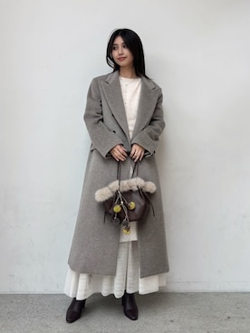 SNIDELさん（レディース・160cm）の冬コーディネート